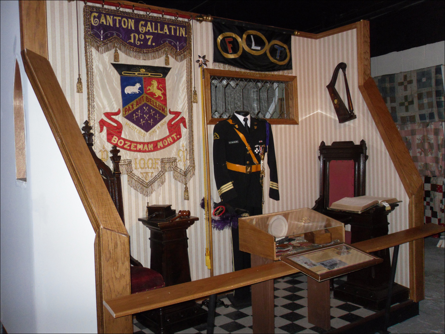 Fort Benton, MT Agriculture Museum-IOOF display